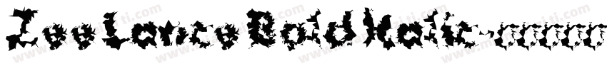 Zee Lance Bold Italic字体转换